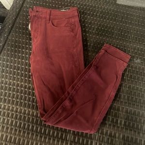 American Eagle Jeggings - Maroon 10R